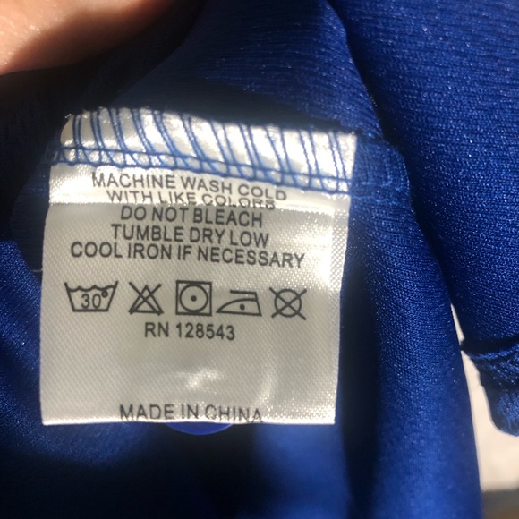 Unisex Size XS Old Chicago World Beer Tour Button Up Baseball Jersey.BlueInColor - Picture 6 of 7